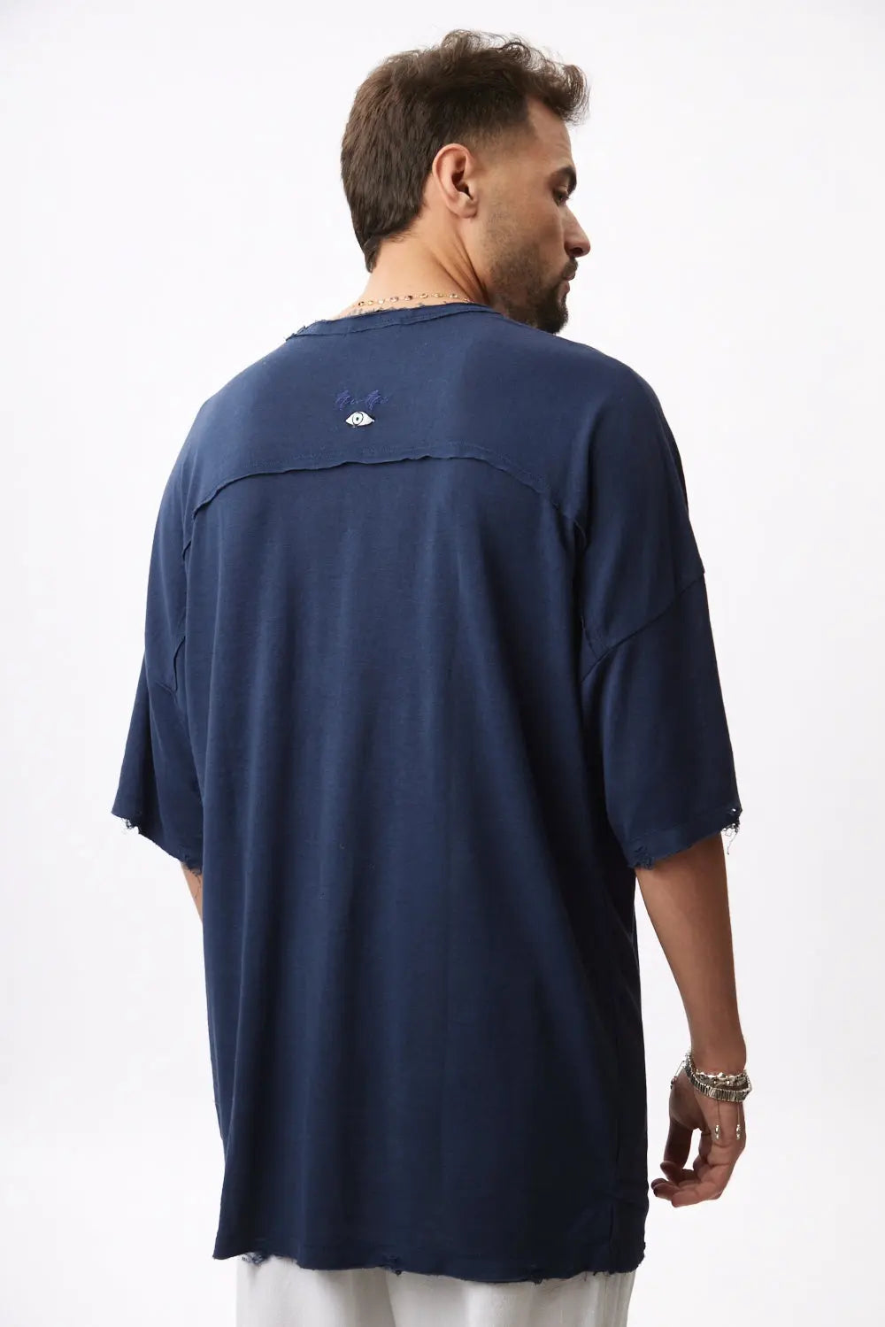 Dor Oversized Shirt - Navy Blue TFU-TFU shop