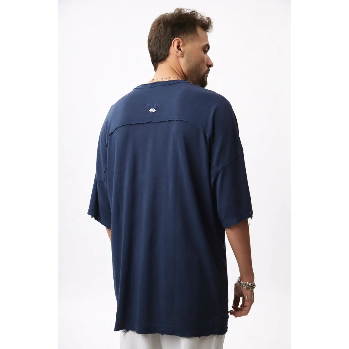Dor Oversized Shirt - Navy Blue TFU-TFU shop