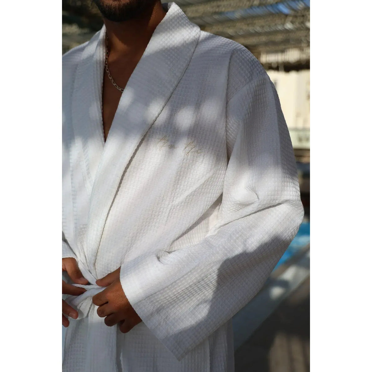 Piqué Elliptical Eye Robe TFU-TFU shop