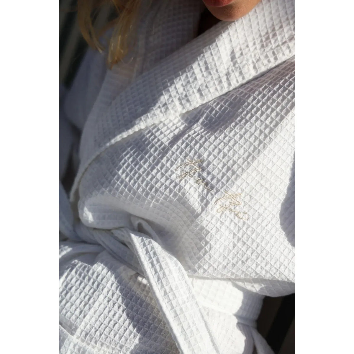 Piqué Elliptical Eye Bathrobe - women TFU-TFU shop