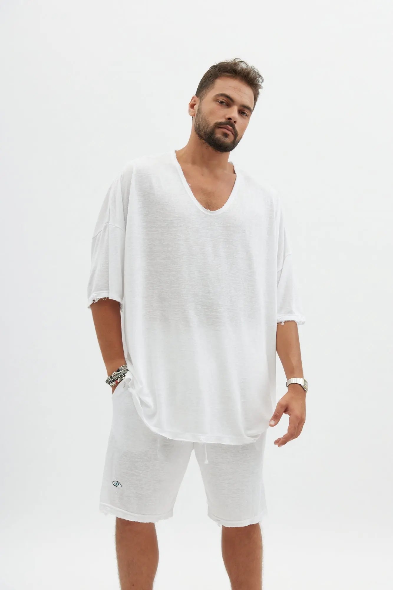 Dor Oversized Shirt - White TFU-TFU shop