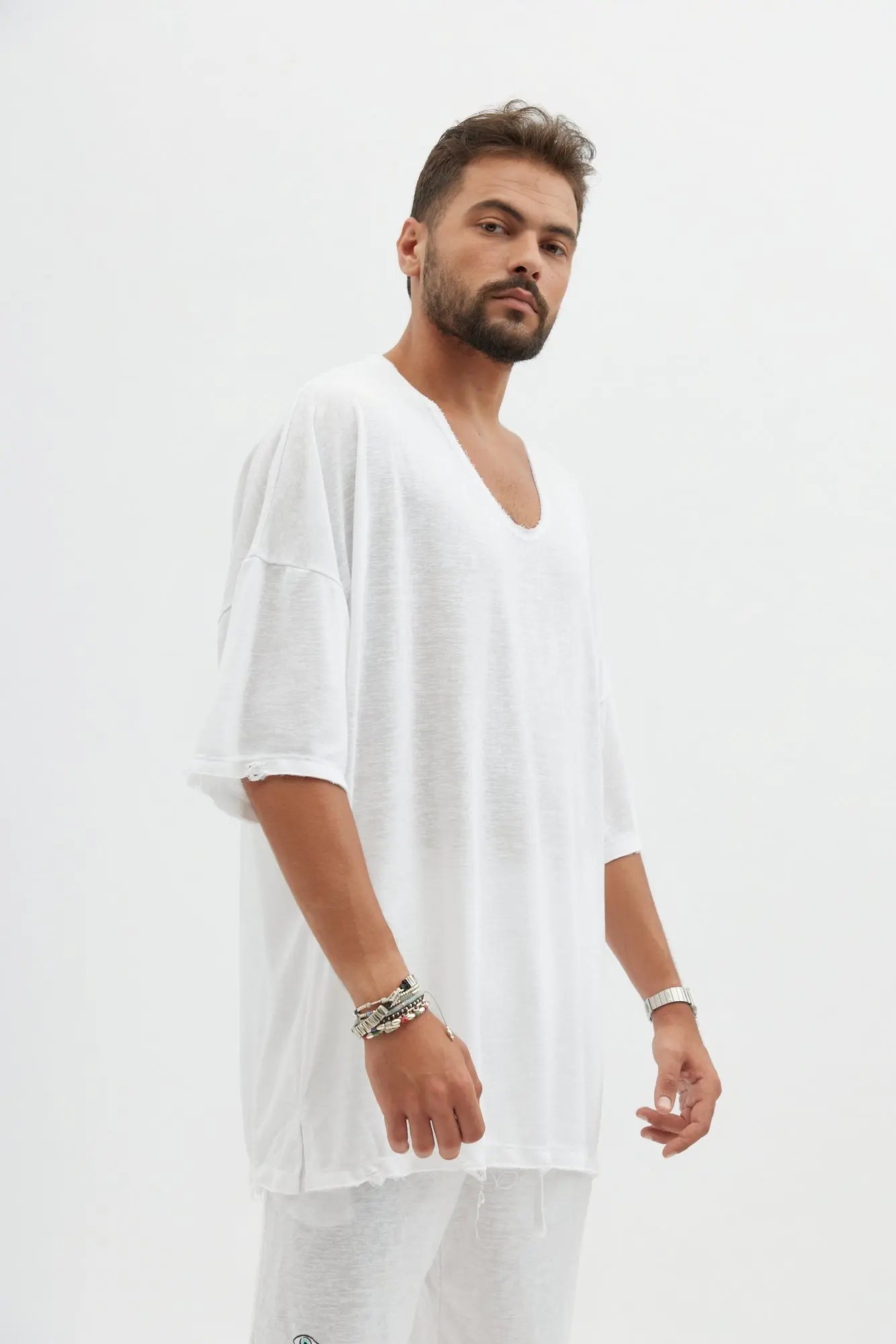 Dor Oversized Shirt - White TFU-TFU shop