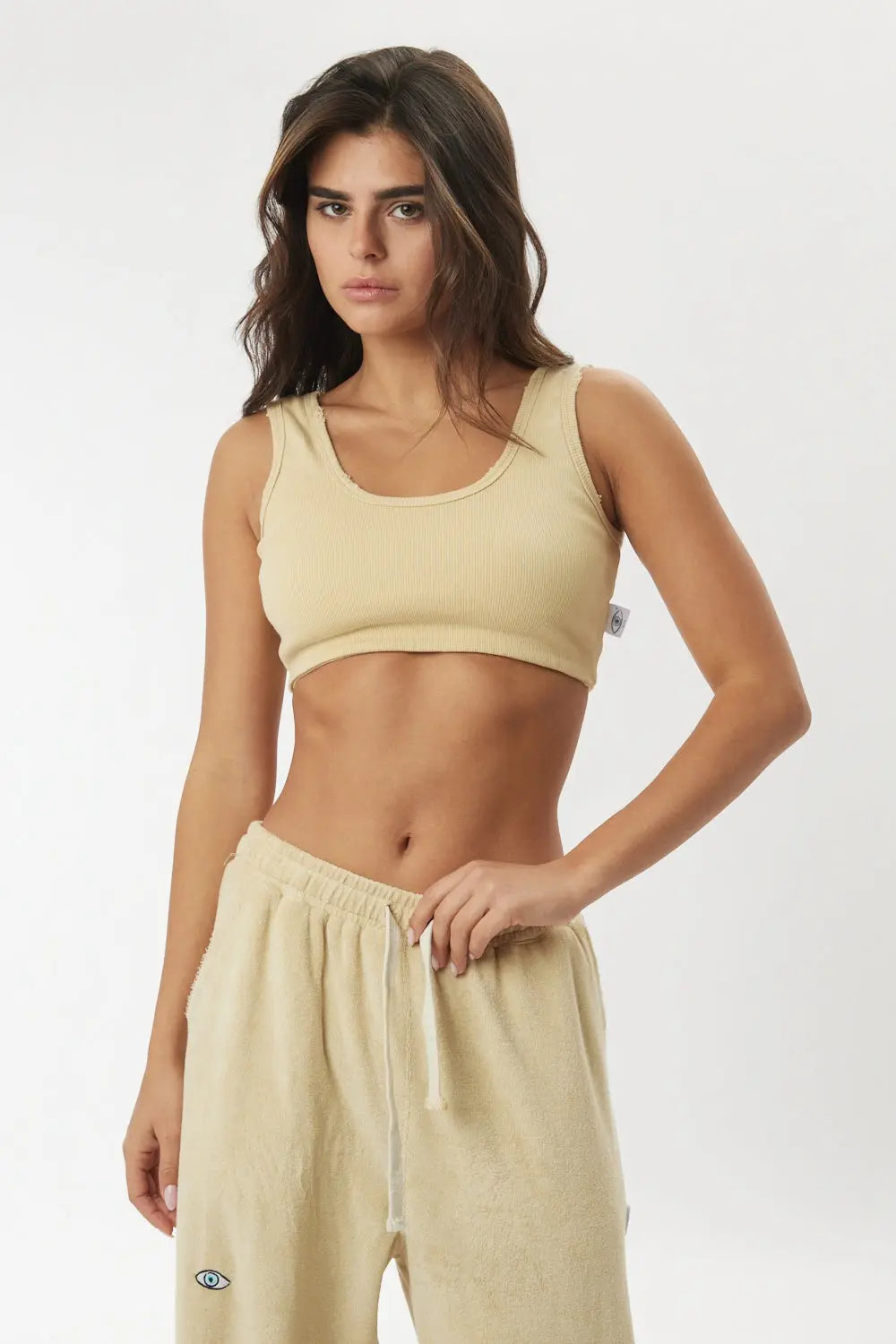 Essential Crop Top - Stone TFU-TFU shop