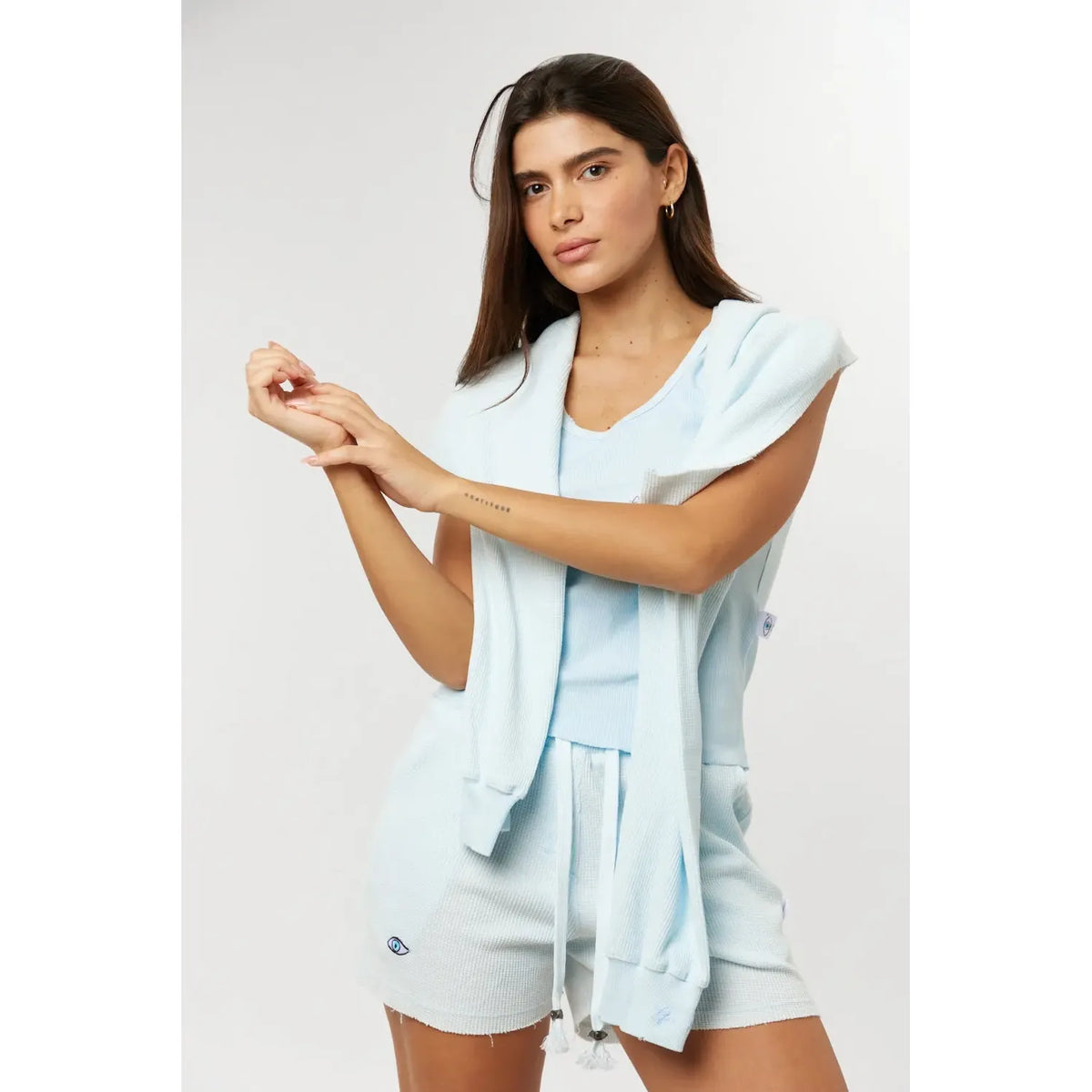 Waffle Shorts - Light Blue TFU-TFU shop