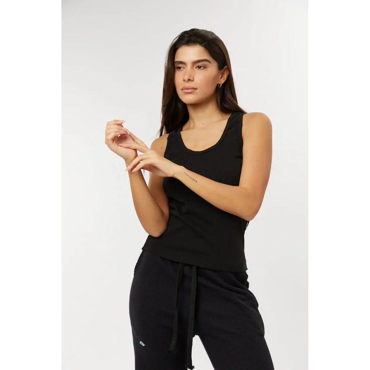 RIB Tank Fully Back - Black TFU-TFU shop