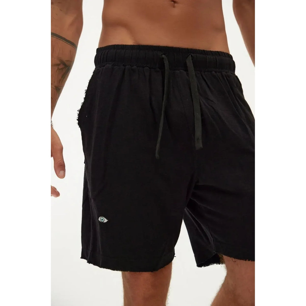Soft Linen Bermuda Shorts — Black TFU-TFU shop