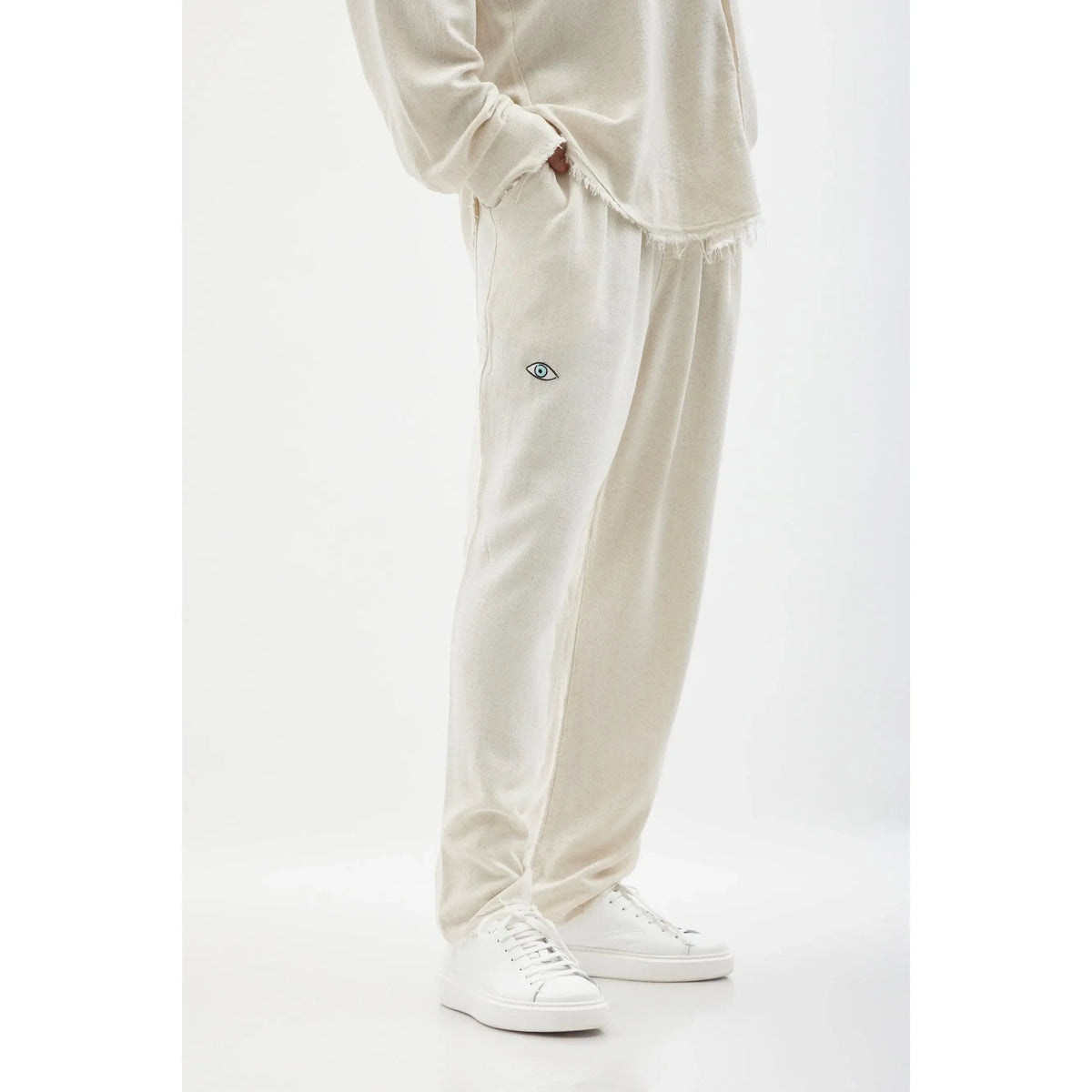 SOFT SL Linen Pants – Melange Stone TFU-TFU shop