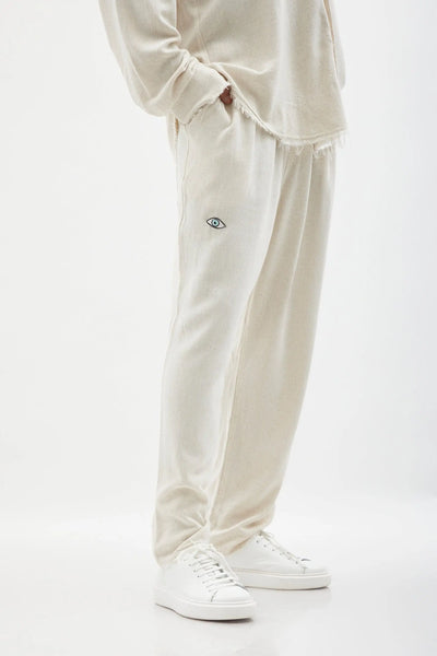 SOFT SL Linen Pants – Melange Stone