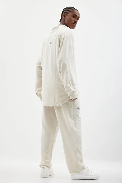 Soft Linen Set — Melange stone | Long Sleeve & Pants