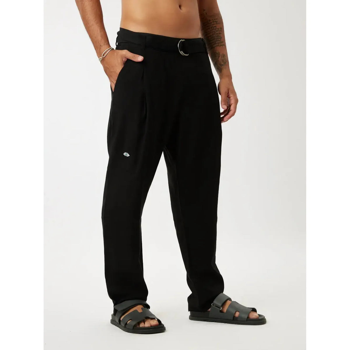 LUX belt Pants - Black TFU-TFU shop