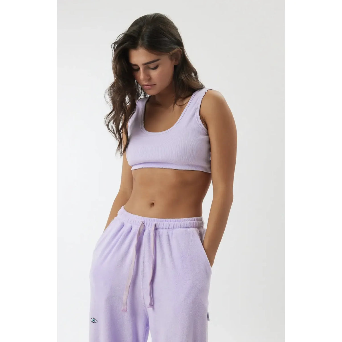 Essential Crop Top -  Purple TFU-TFU shop