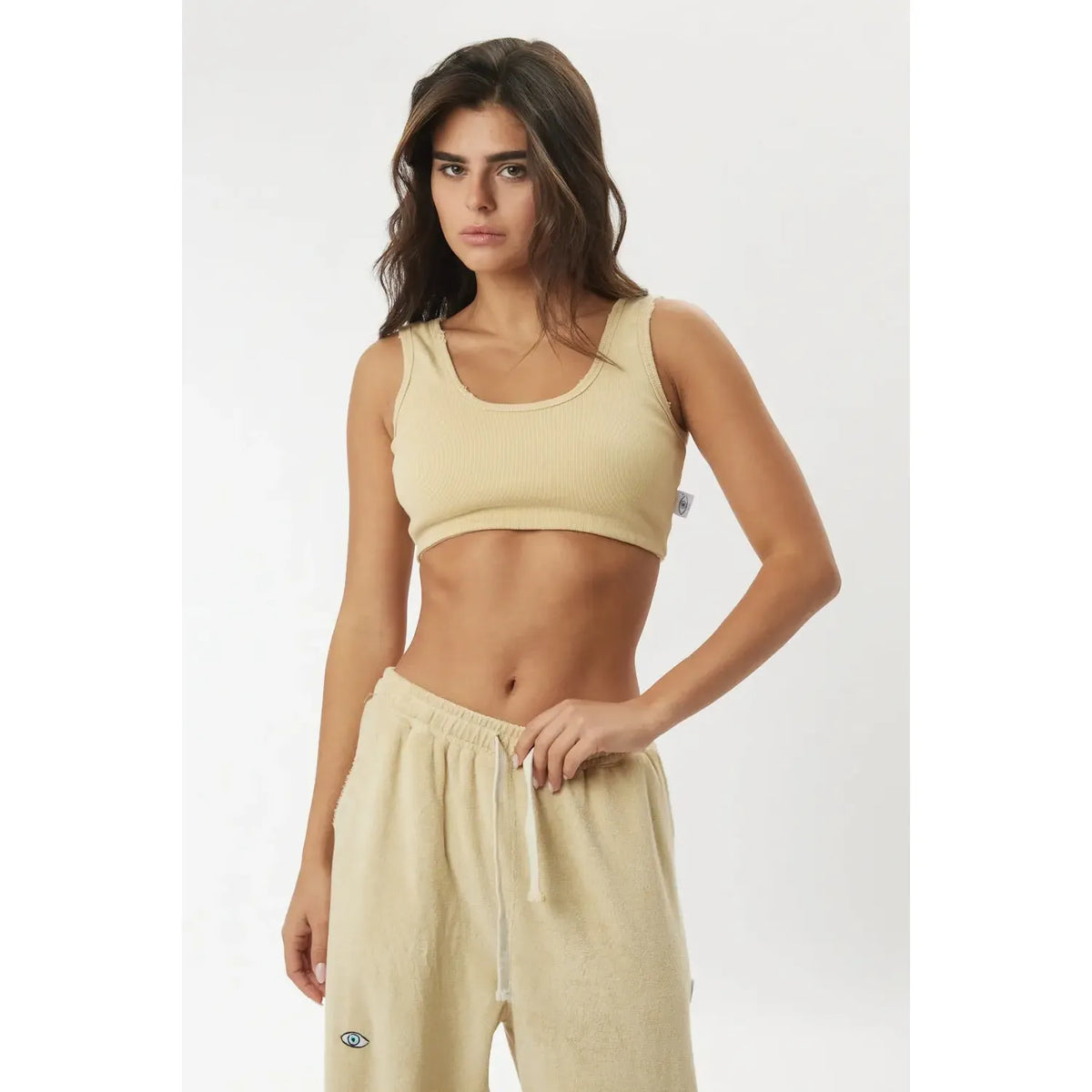 Essential Crop Top - Stone TFU-TFU shop