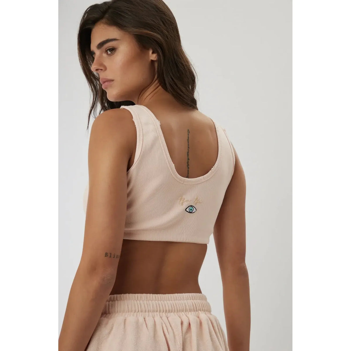 Essential Crop Top -  Peach TFU-TFU shop