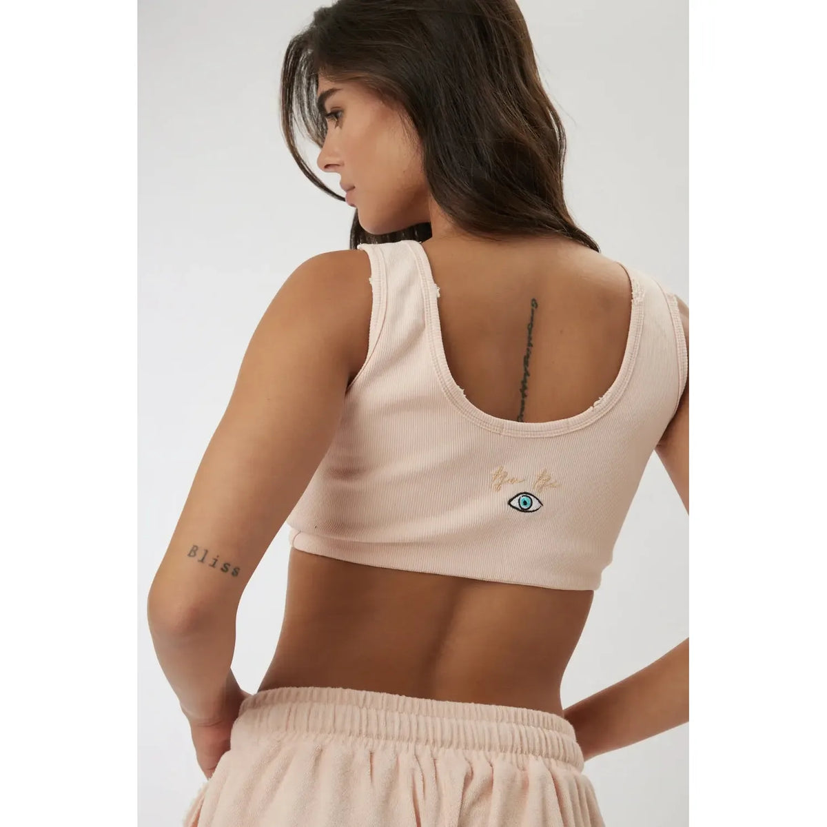 Essential Crop Top -  Peach TFU-TFU shop