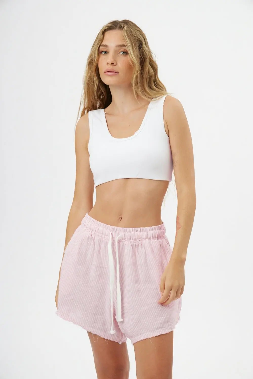 Essential Crop Top - White