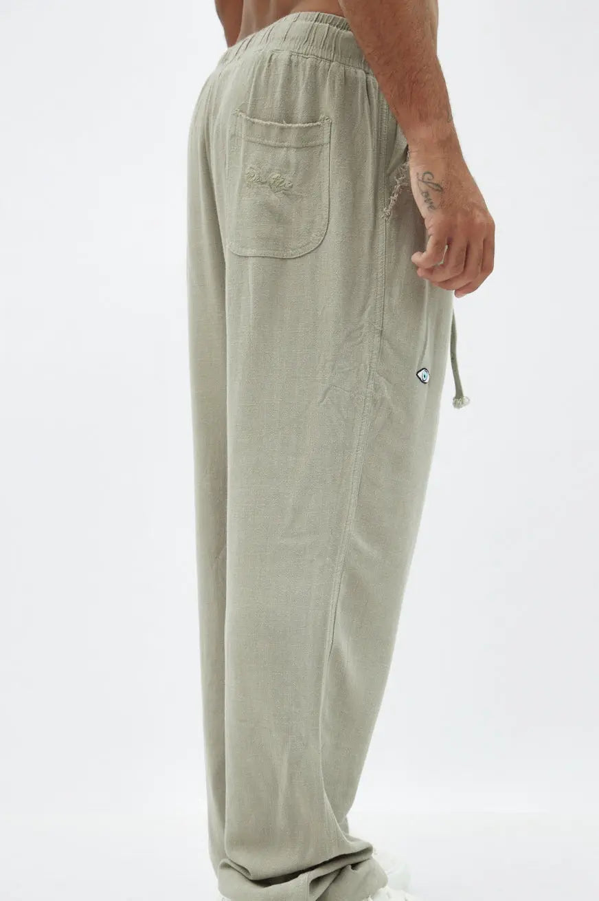 Soft Linen Set — Green | Long Sleeve & Pants TFU TFU GLOBAL