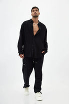 Soft Linen Set — Black | Long Sleeve & Pants TFU TFU GLOBAL